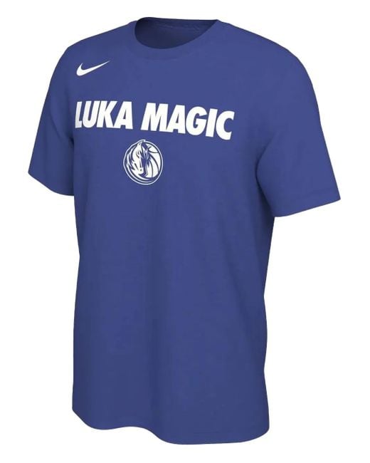 Nike Blue Nba Mavericks Doncic Twitter T-Shirt for men