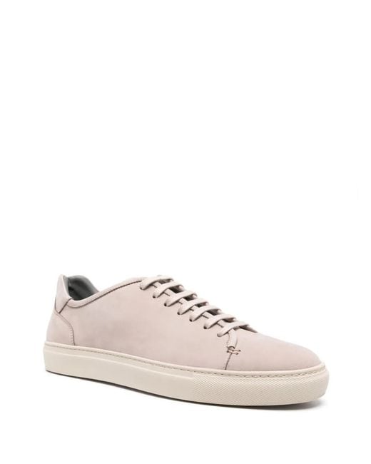 Corneliani Pink Nubuck Sneakers for men