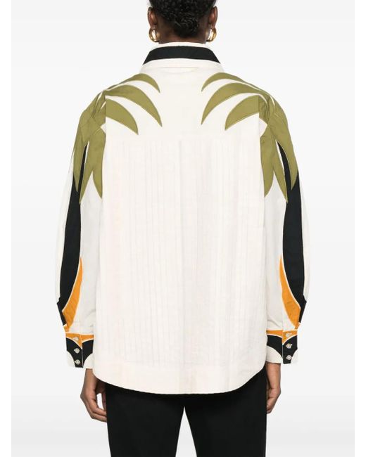 Camicia Coconut Tree Flow di Farm Rio in Natural