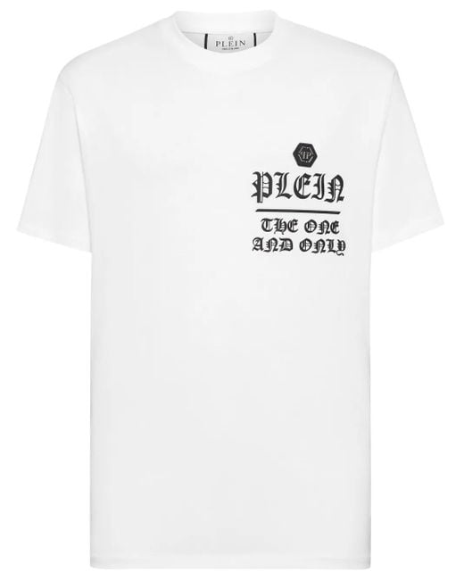 Philipp Plein White T-Shirt Round Neck Ss for men