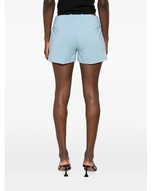 Ermanno Scervino Blue Belt-Loop Pocket Shorts
