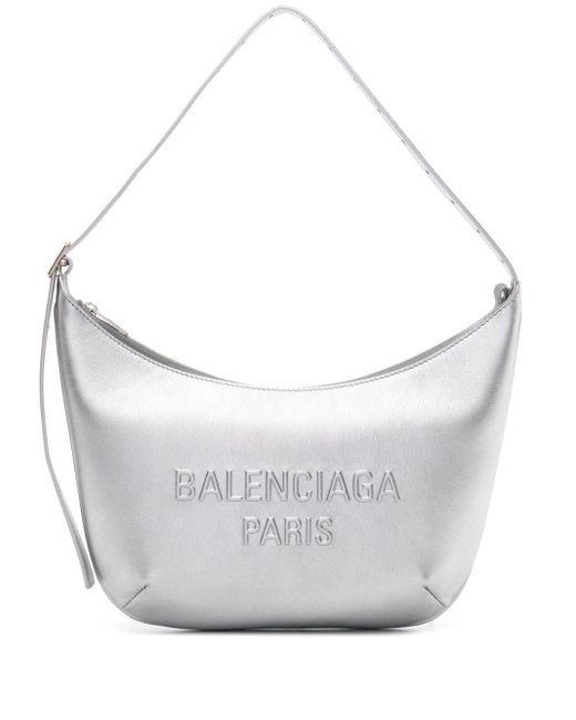 Balenciaga White Mary-kate Leather Shoulder Bag