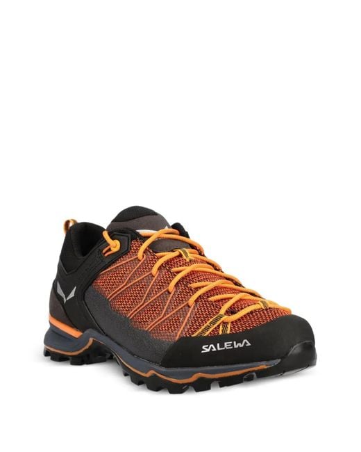 Salewa Brown Mtn Lace-Up Performance Trainers for men