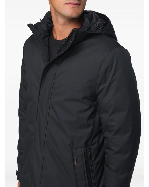 Abrigo Raffaello Con Capucha Moorer de hombre de color Gray