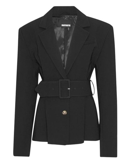 ROTATE BIRGER CHRISTENSEN Blazer Met Ceintuur in het Black