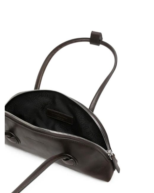 MARGE SHERWOOD Black Mini Leather Tote Bag