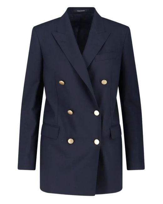 Tagliatore Blue J Jasmine Double-Breasted Buttoned Blazer