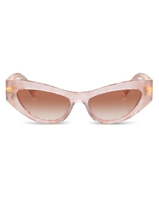Dolce & Gabbana Pink Cat-Eye Frame Sunglasses