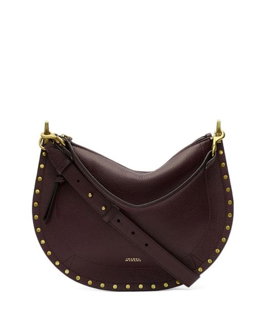 Isabel Marant Brown Oskan Studded Shoulder Bag