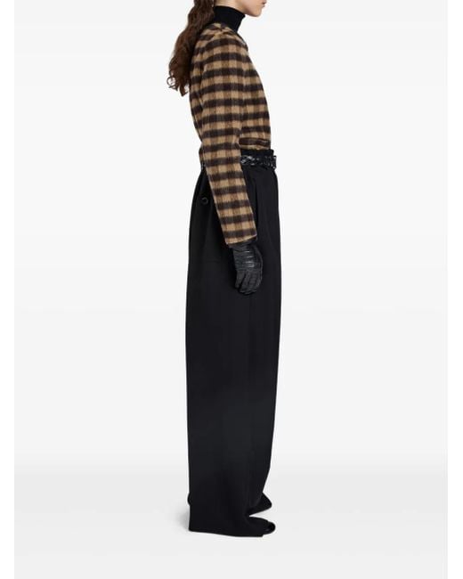 Proenza Schouler Black Checked Cropped Jacket