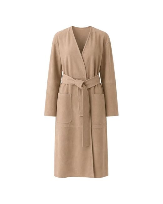 Max Mara Natural Belted Wrap Coat