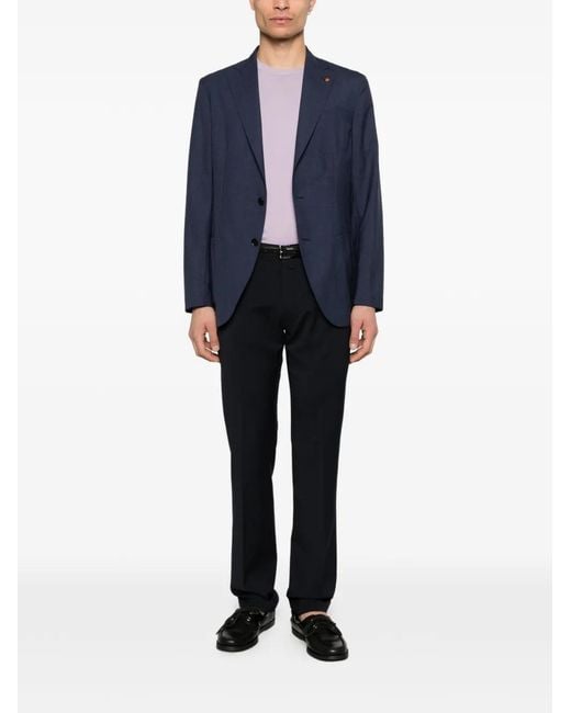 Latorre Blue Stitching Blazer for men