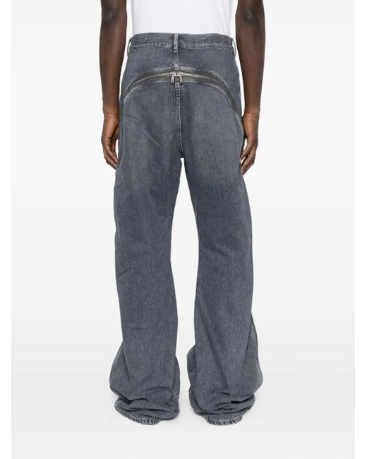 Rick Owens Bolan Banana Jeans Met Ritsdetail in het Blue voor heren