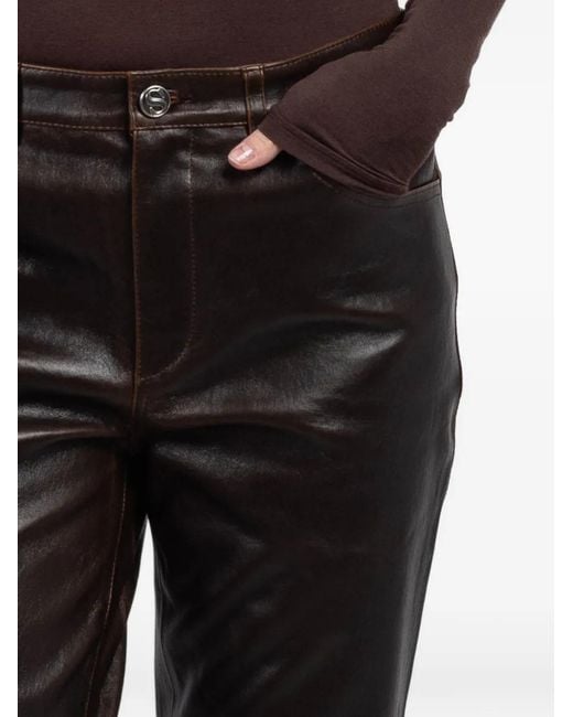 SPRWMN Black Panelled Trousers