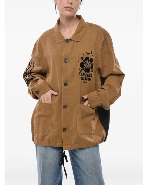 APRÈS SURF Natural Logo-Print Jacket