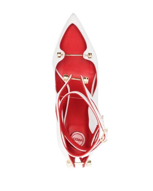 HARDOT White Harlot 130Mm Pointed-Toe Pumps