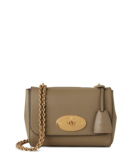 Mulberry Gray Lily Leather Shoulder Bag