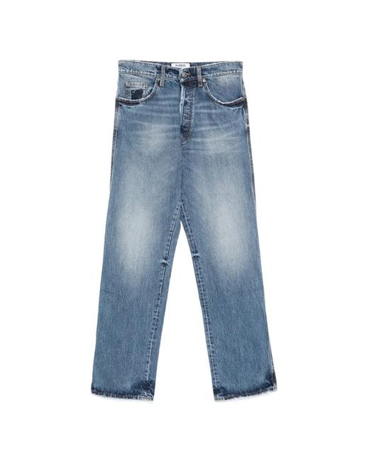 NUMERIS Gerafelde Jeans in het Blue voor heren