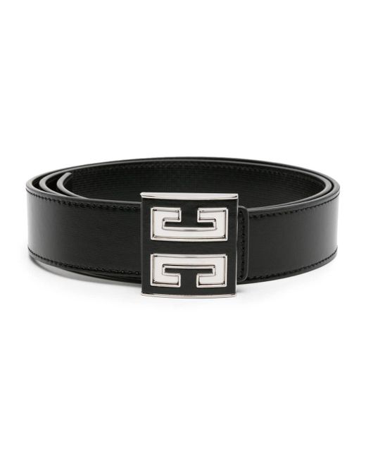 Cinturón reversible con hebilla 4G Givenchy de hombre de color Black