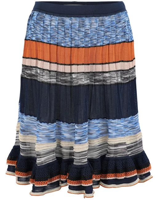 Jupe Eios À Coupe Mi-Longue Ulla Johnson en coloris Blue