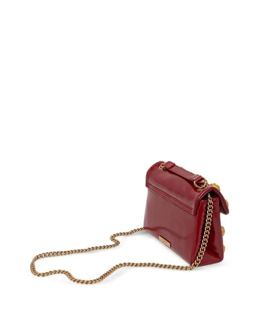 Kurt Geiger Red Studded Chain Tote Bag