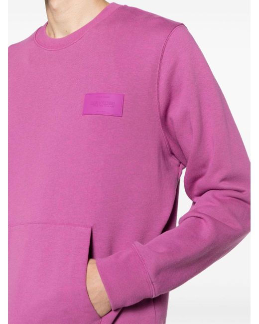 Zadig & Voltaire Aime Sweatshirt mit Logo-Patch in Pink für Herren