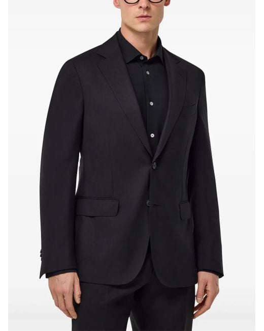 Boggi Blue Virgin Wool Blazer for men