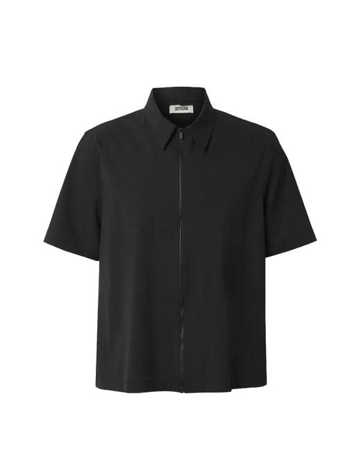 Drykorn Black Colea Short-Sleeved Shirt for men