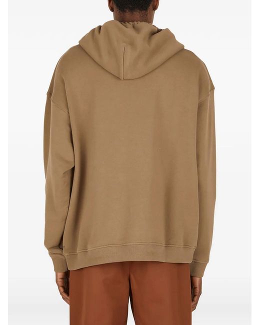 Meta Campania Collective Brown Cotton Hoodie for men