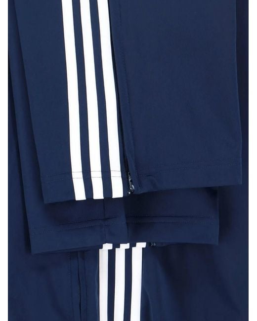 Adidas Blue Firebird Stripes Logo Trousers for men