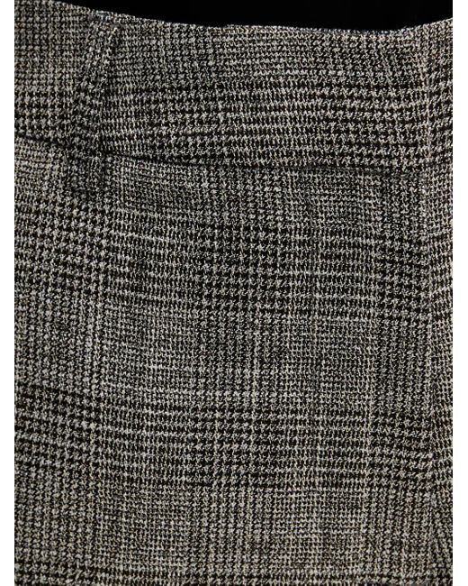 Silvian Heach Black Checked Trousers