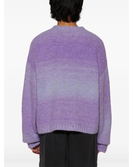 NAHMIAS Purple Gradient Sun Sweater for men