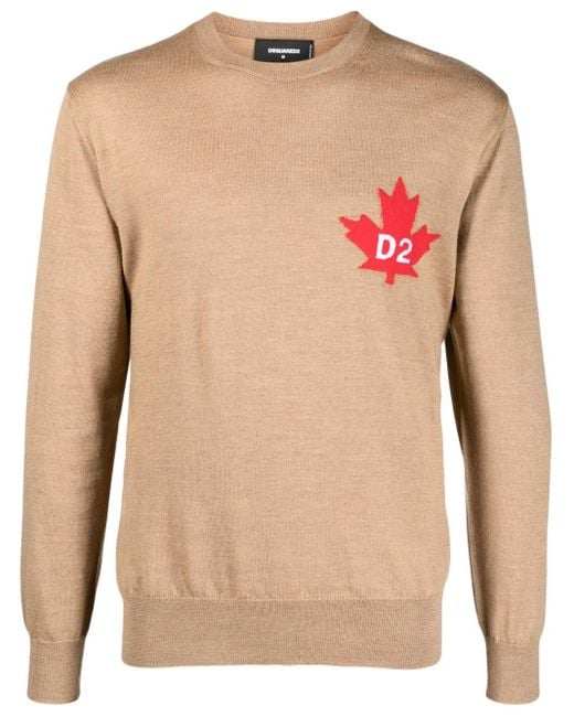 Jersey con cuello redondo DSquared² de hombre de color Brown