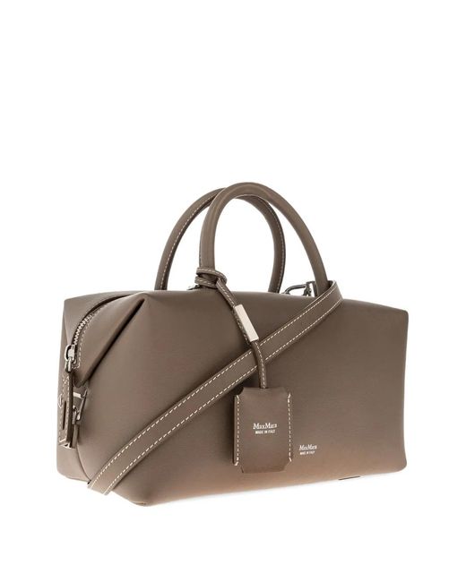 Max Mara Brown Holdallm Tote Bag