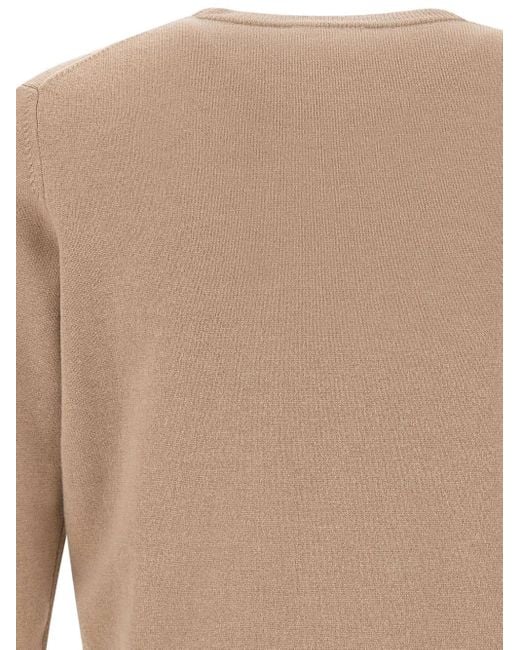 Kangra White Crew-Neck Ribbed Sweater for men