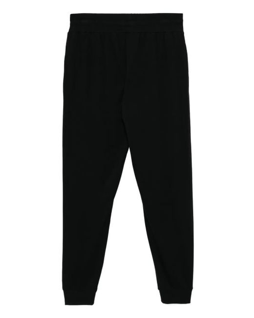 HUGO Black Logo-Printed Track Pants for men