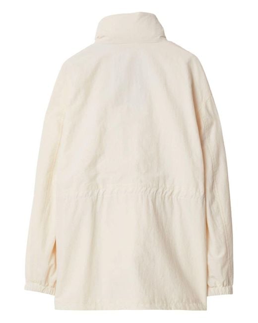 Burberry Natural Ekd-appliqué Hooded Jacket