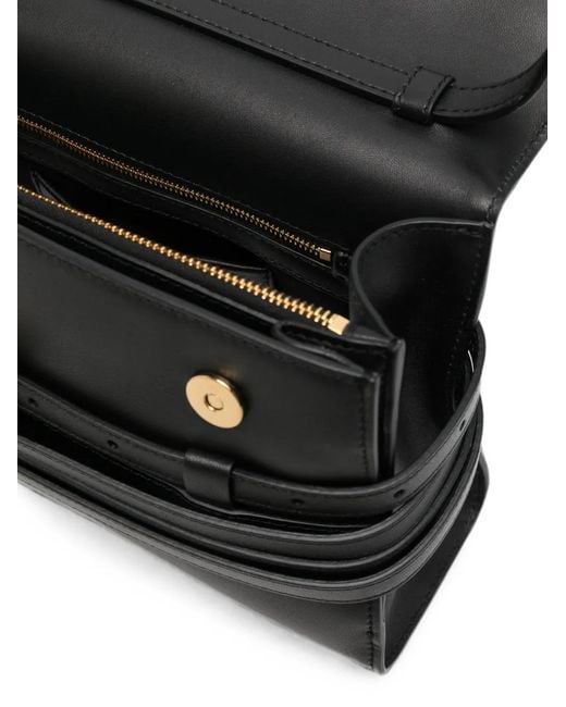 Moschino White Buckle-Detail Cross Body Bag