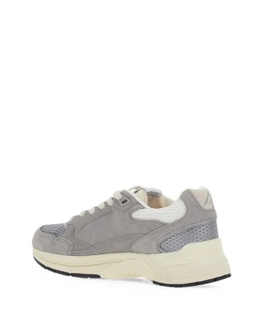 Autry White Hyperway Panelled Sneakers