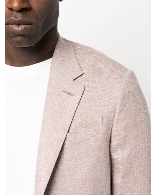 メンズ Zegna テーラード シングルジャケット Pink