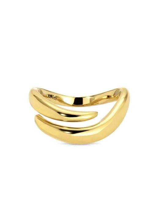 Anita Ko 18K Geelgouden Zara Ring in het Metallic