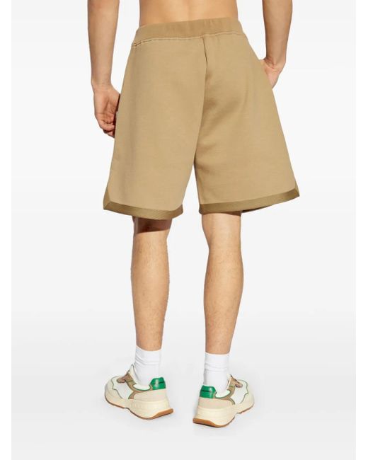 DSquared² Natural Printed Track Shorts for men