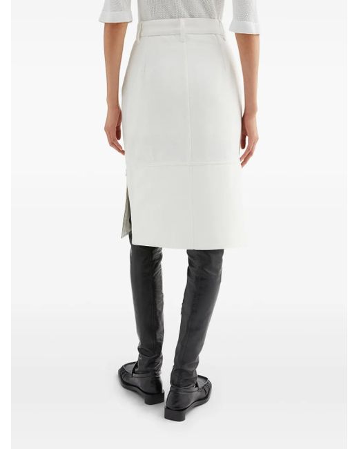 Jil Sander デニムスカート White
