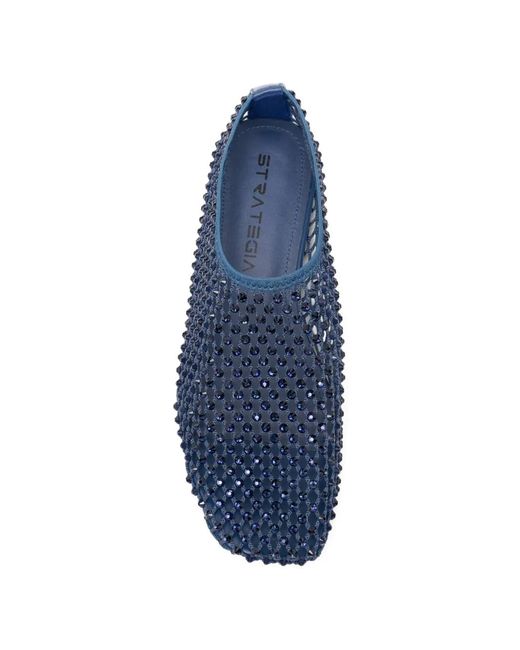 strategia shoes Blue Ballerines À Ornements