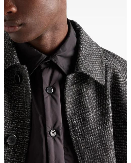 Prada Black Re-Nylon Shirt for men