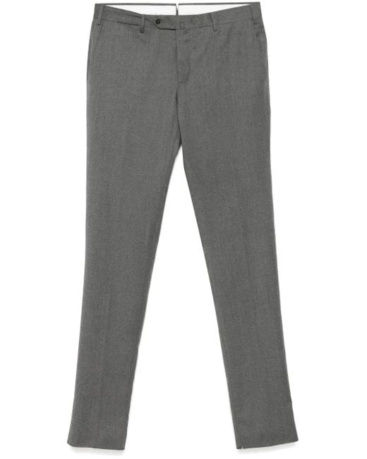 PT Torino Gray Tapered Trousers for men