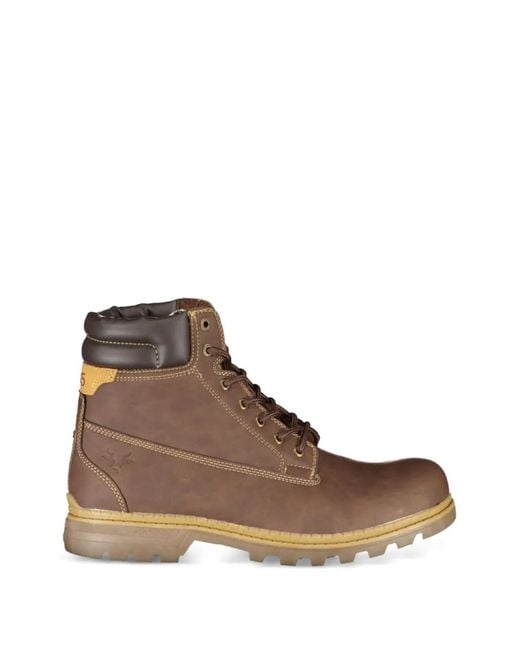 Carrera Brown Panelled Boots for men