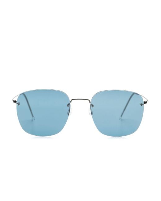 Lindberg Blue 8106 Square-frame Sunglasses