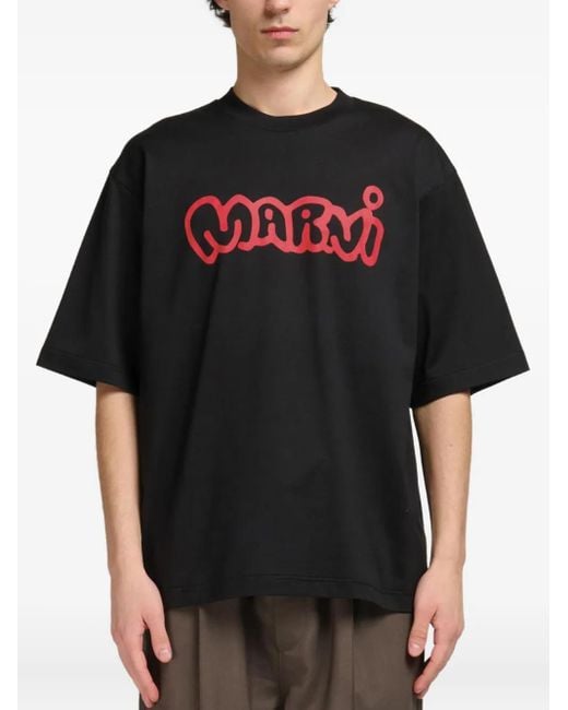 Marni T-Shirt Aus Jersey in Black für Herren