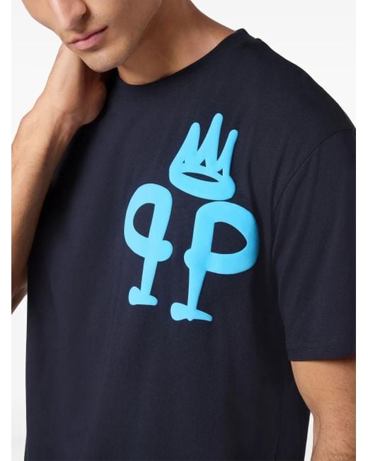 Philipp Plein Blue Ss King T-Shirt for men